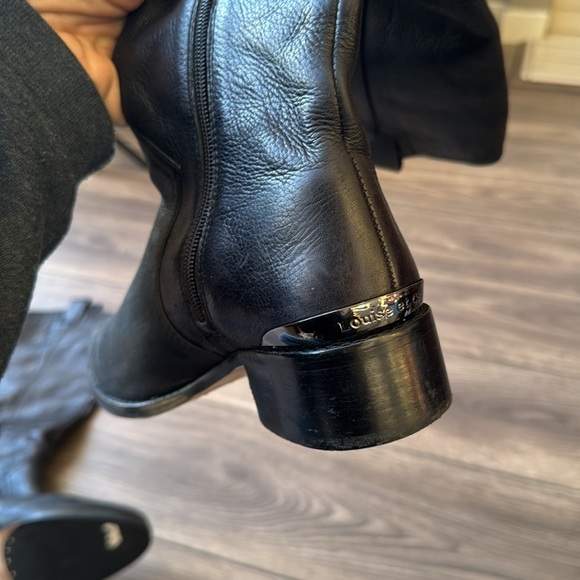 Louise et Cie Zada Black Leather Tall Knee
High Riding Boots Women's Size 7.5 - Picture 5 of 16